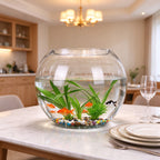 Thickened Glass Globe-Shaped Transparent Fish Bowl Home Decor