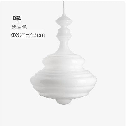 Hand-blown glass creative hanging lamp