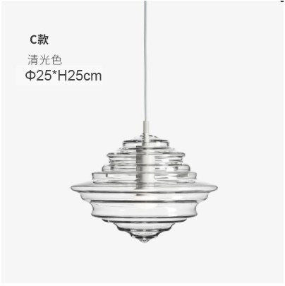 Hand-blown glass creative hanging lamp
