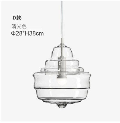 Hand-blown glass creative hanging lamp
