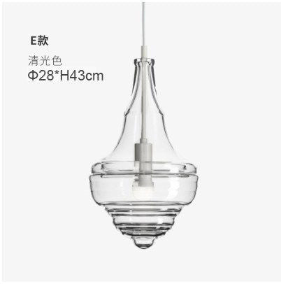 Hand-blown glass creative hanging lamp