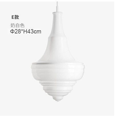 Hand-blown glass creative hanging lamp