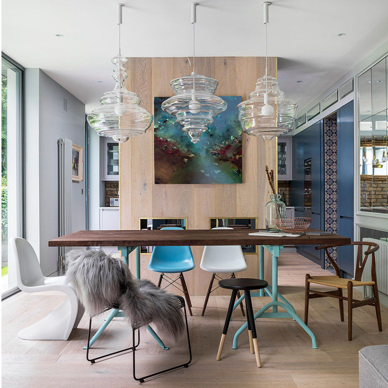 Hand-blown glass creative hanging lamp
