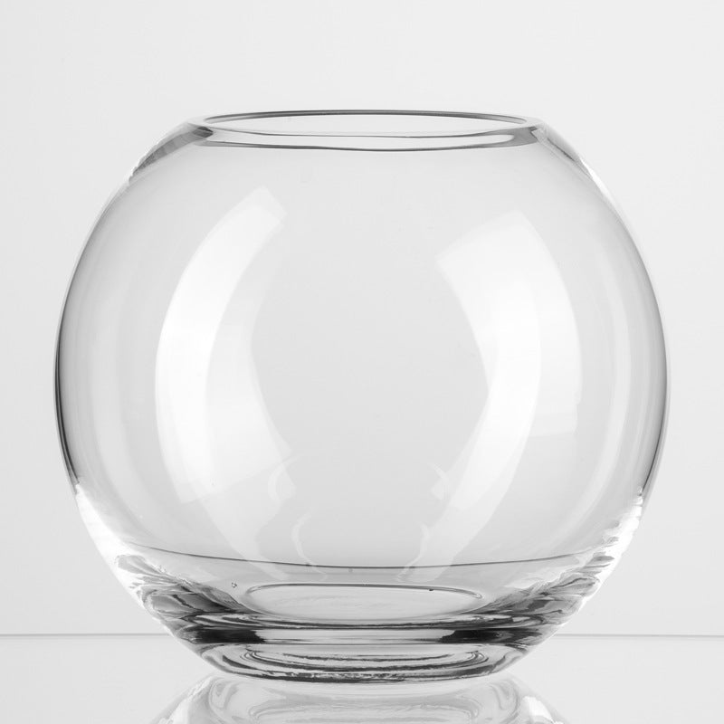 Thickened Glass Globe-Shaped Transparent Fish Bowl Home Decor