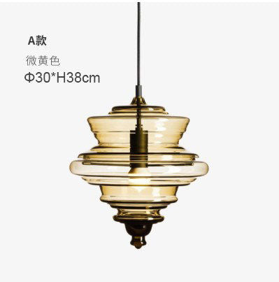 Hand-blown glass creative hanging lamp